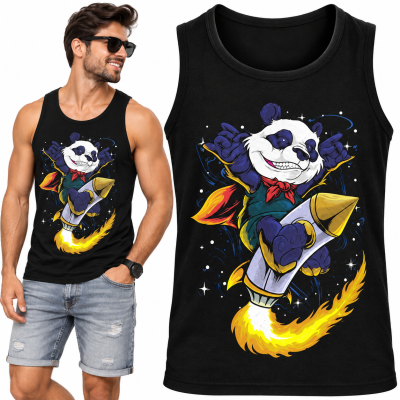 TANK TOP ŚMIESZNY  KIDS PANDA